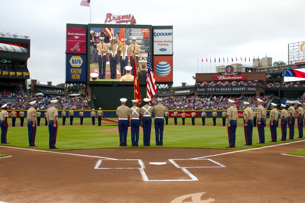 Atlanta Braves Honor U.S. Marines