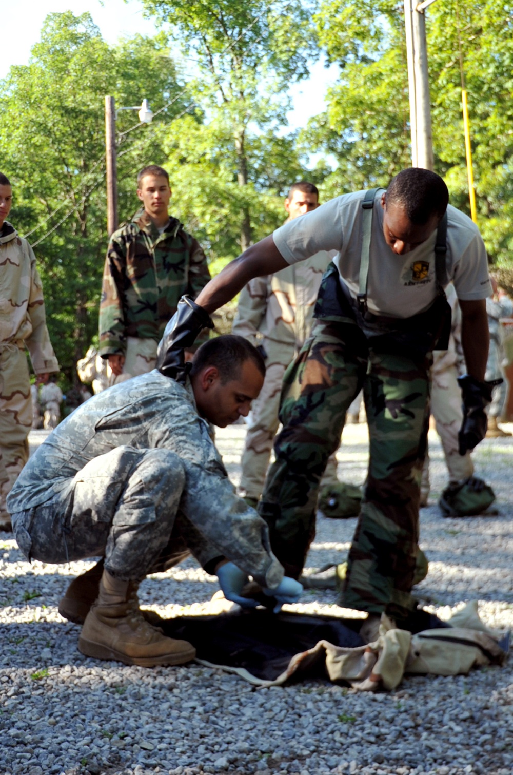 Cadre challenge cadets in chemical environment