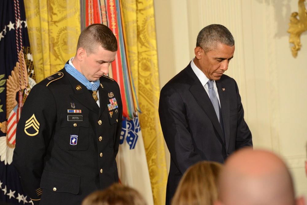 Former Army Staff Sgt. Pitts receives Medal of Honor