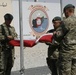Denmark Army lowers flag in Regional Command (Southwest), Afghanistan