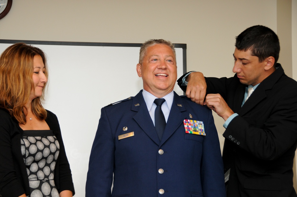 Col. Blum's promotion ceremony