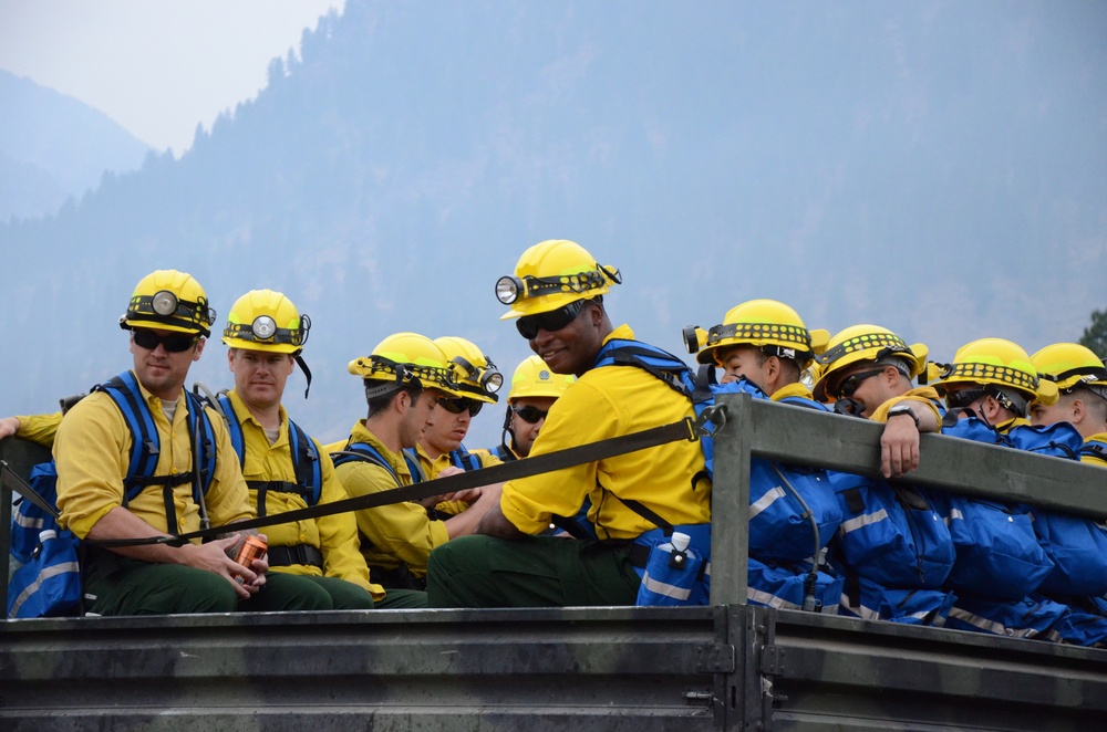 Guard supports wildfires