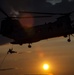 4th Recon rappel and fast rope out of a CH-46E Sea Knight