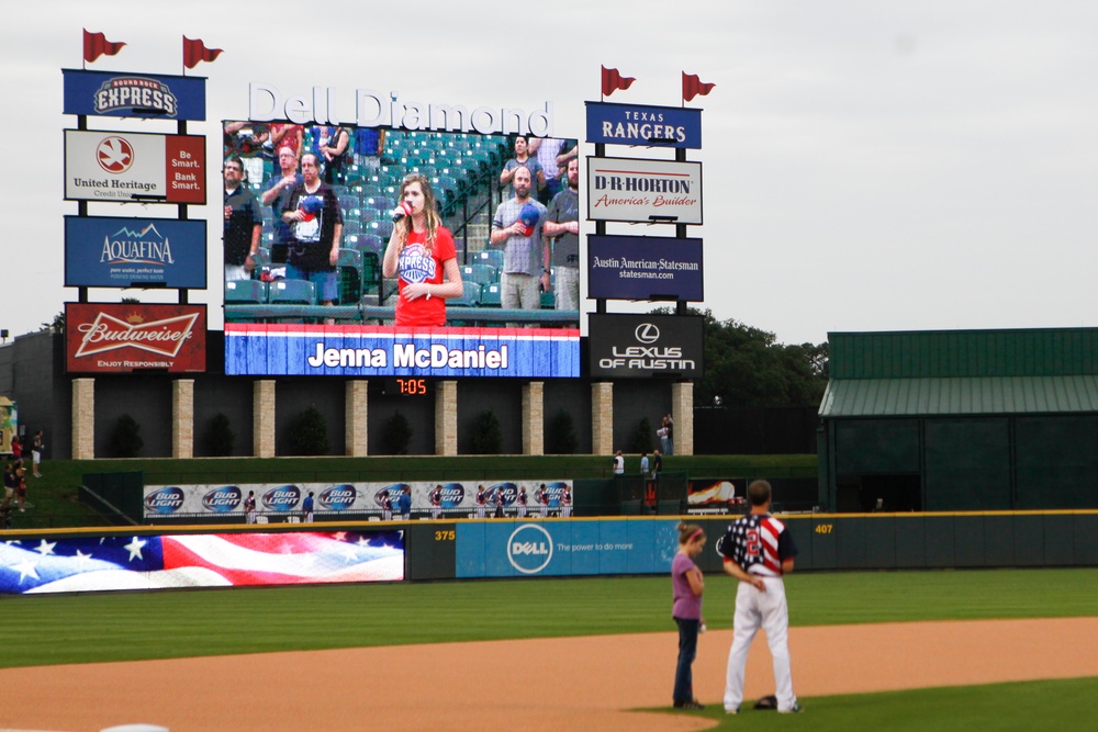 Round Rock Express recognizes Soldiers with Military Appreciation Night