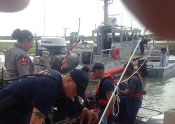 Coast Guard, life flight medevac woman after boat runs aground
