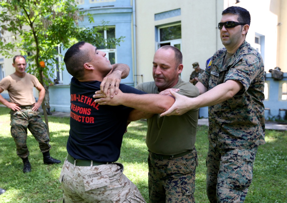 Marines, Bosnian Nonlethal Weapons System Instruction