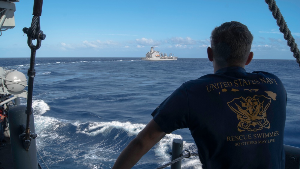 USS Chosin underway replenishment with USNS John Ericsson