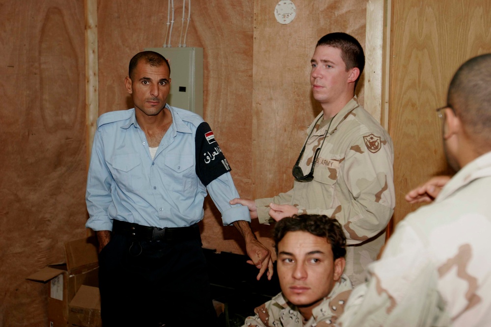 Medical corpsman course at Camp Phoenix