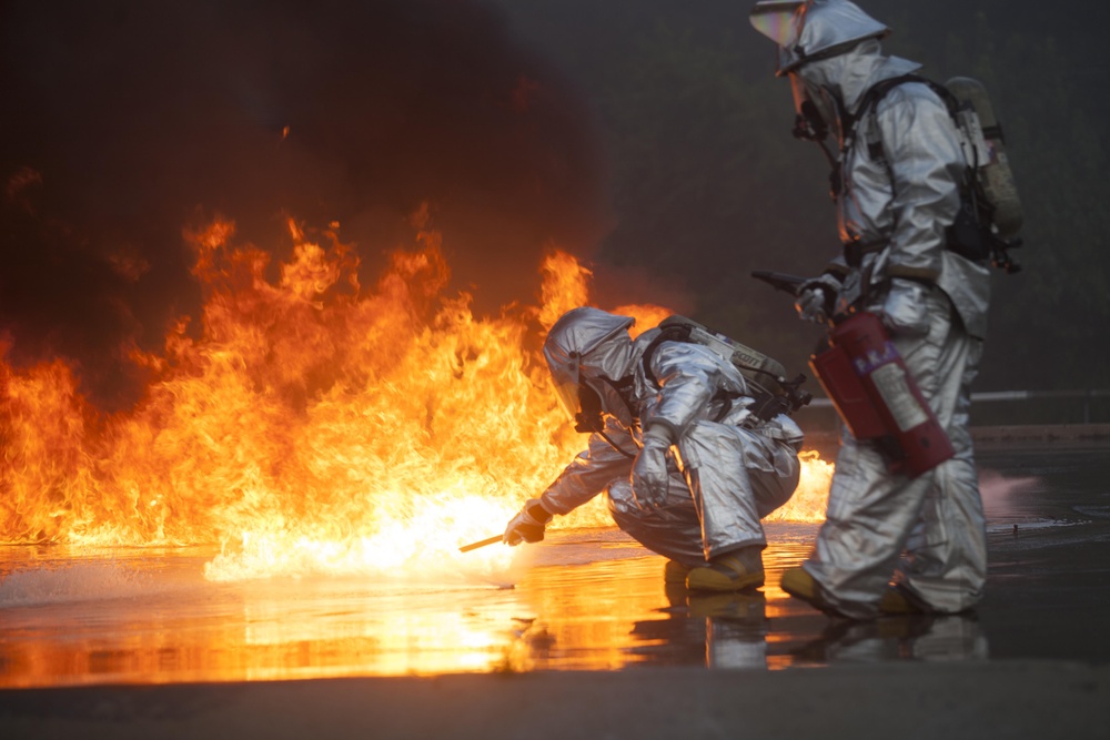 Aircraft Rescue and Fire Fighting training