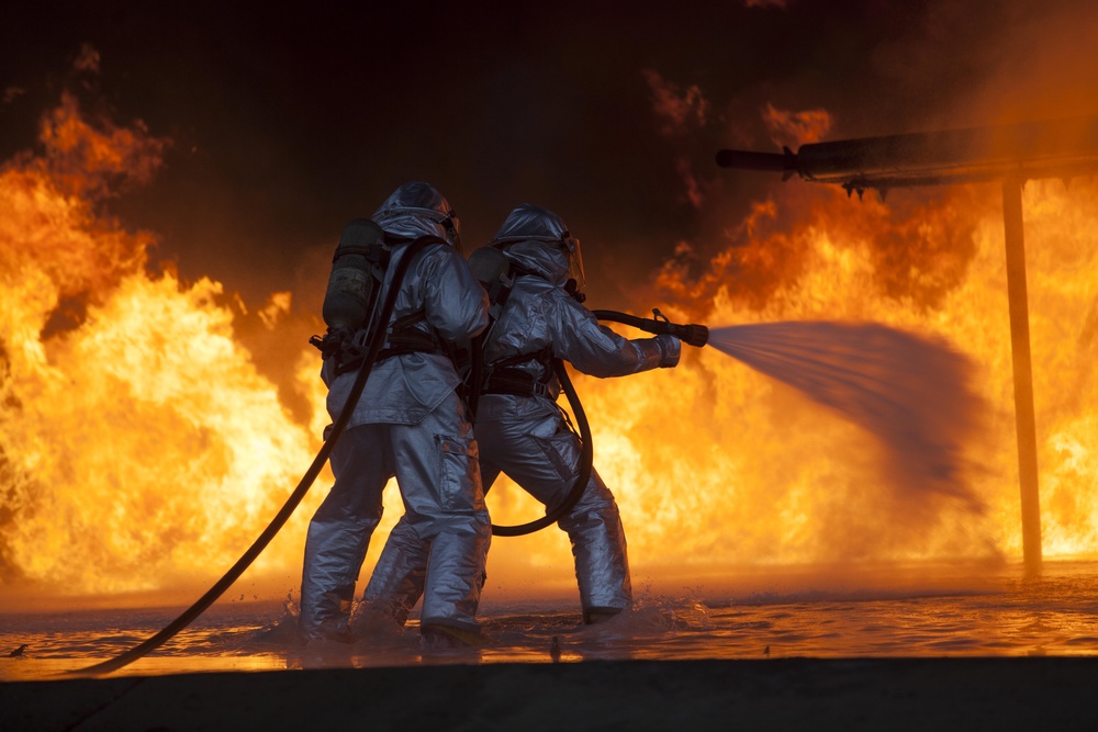 Aircraft Rescue and Fire Fighting training