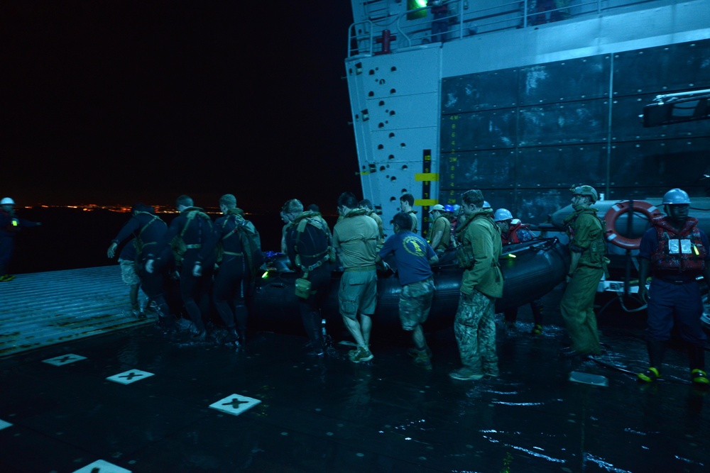 USS Anchorage Diving Operations