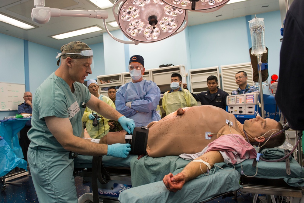 USNS Mercy Mass Casualty Training