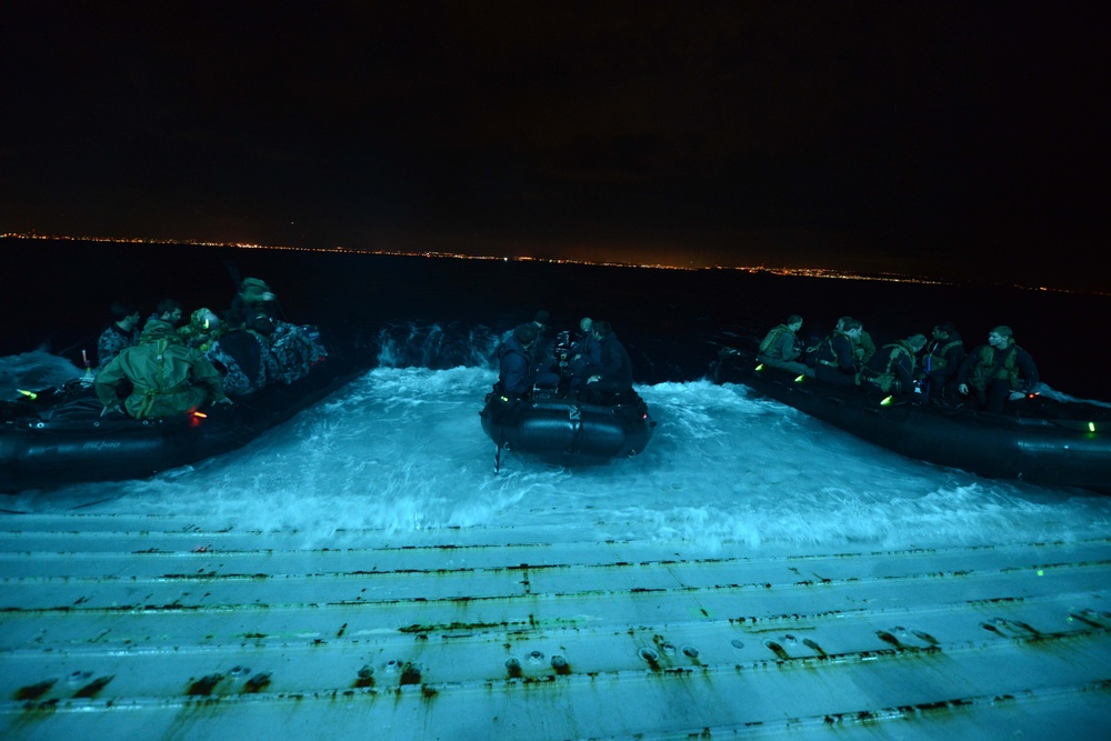 USS Anchorage Diving Operations