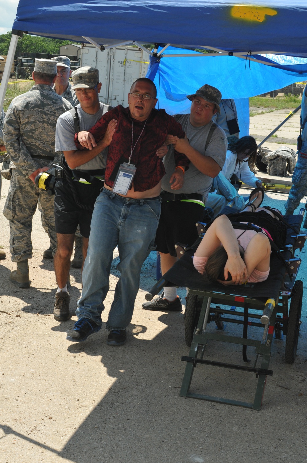 CERF-P Unit responds to domestic disaster drill during PATRIOT 2014