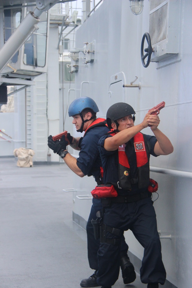 VBSS training between PLA(N) ships and USCG