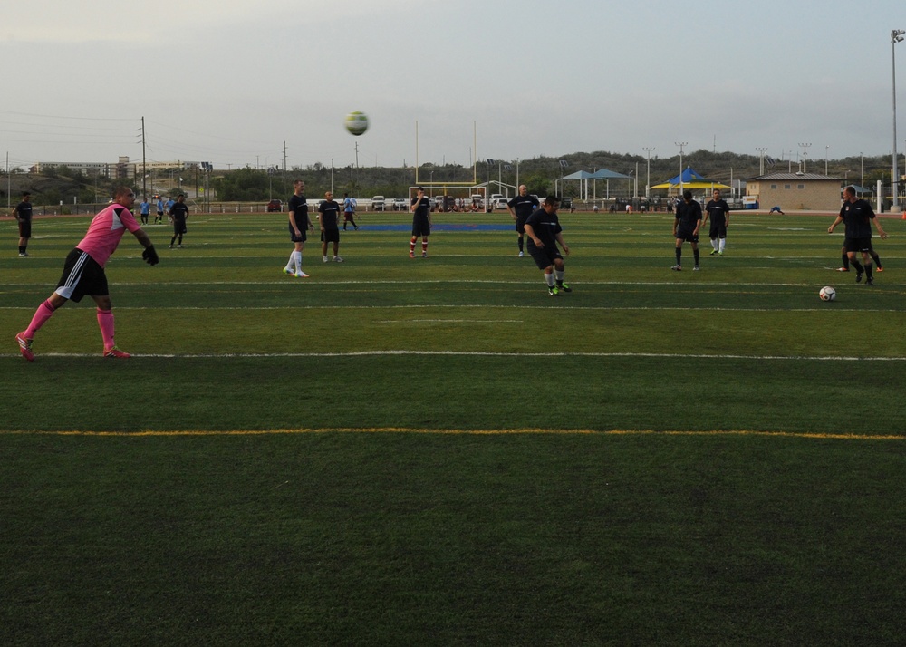 USS America soccer match