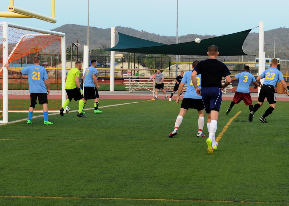 USS America soccer match