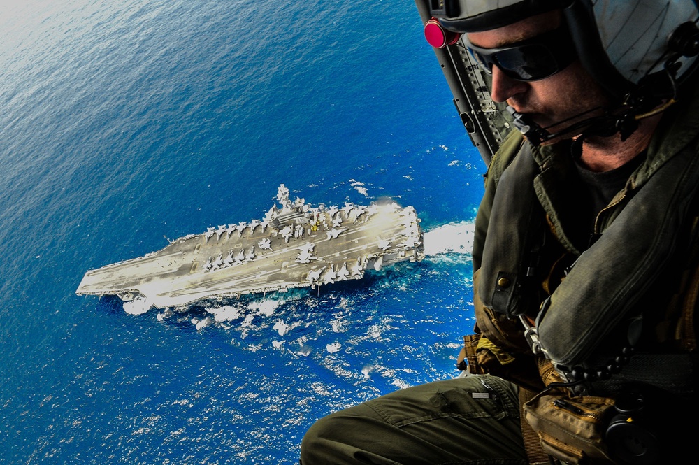 USS Ronald Reagan helicopter operations