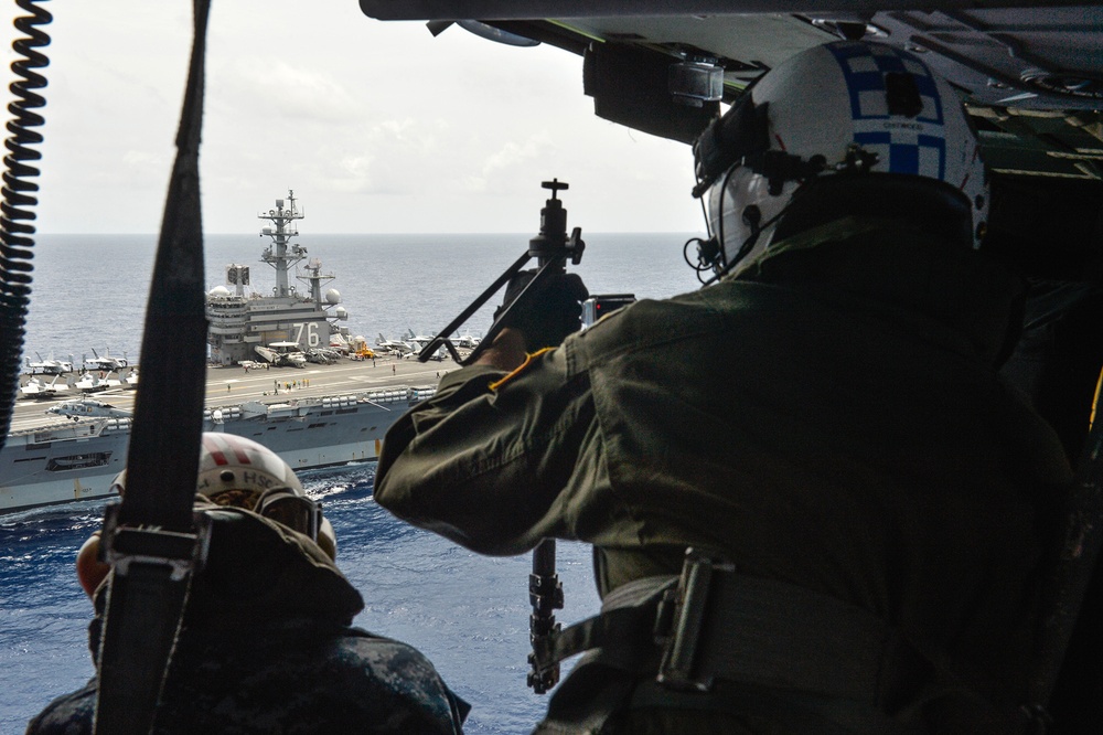 USS Ronald Reagan helicopter operations