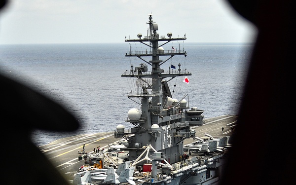 USS Ronald Reagan at aea