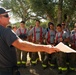 Briefing the firefighters