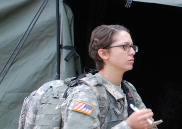 A private in her natural habitat