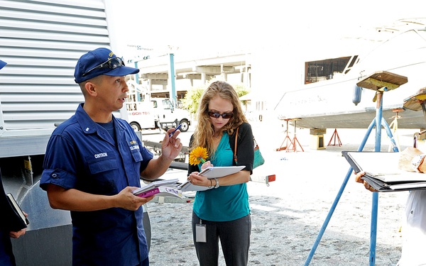 Coast Guard conducts courtesy walk through of Jacksonville water taxis