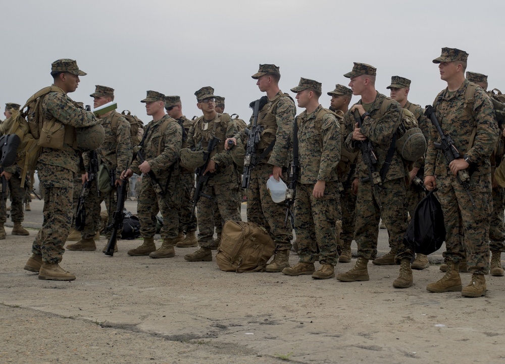 Marines depart for Korean Marine Exchange Program 14-12