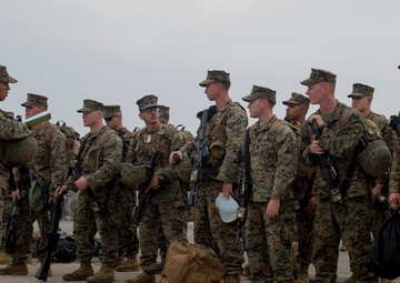 Marines depart for Korean Marine Exchange Program 14-12