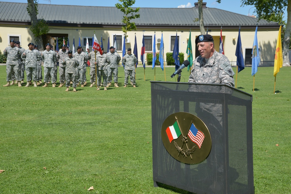 Ceremony marks first change of command for USARAF’s HHBn