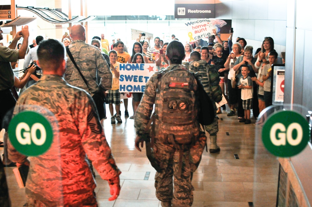 182nd Security Forces Airmen return from Southwest Asia deployment
