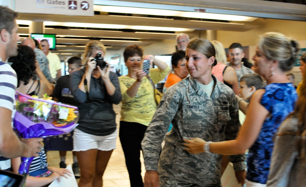 182nd Security Forces Airmen return from Southwest Asia deployment