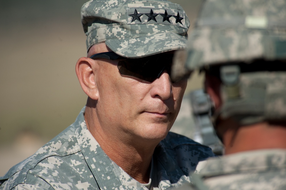 US Army Chief of Staff Gen. Ray Odierno visits Fort Carson, Colorado