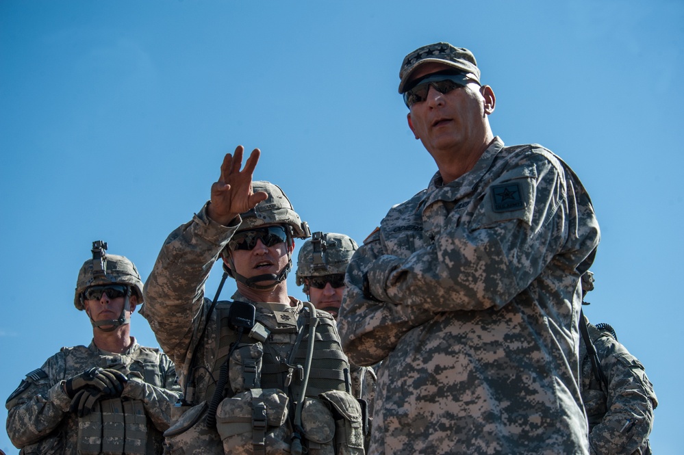 US Army Chief of Staff Gen. Ray Odierno visits Fort Carson, Colorado