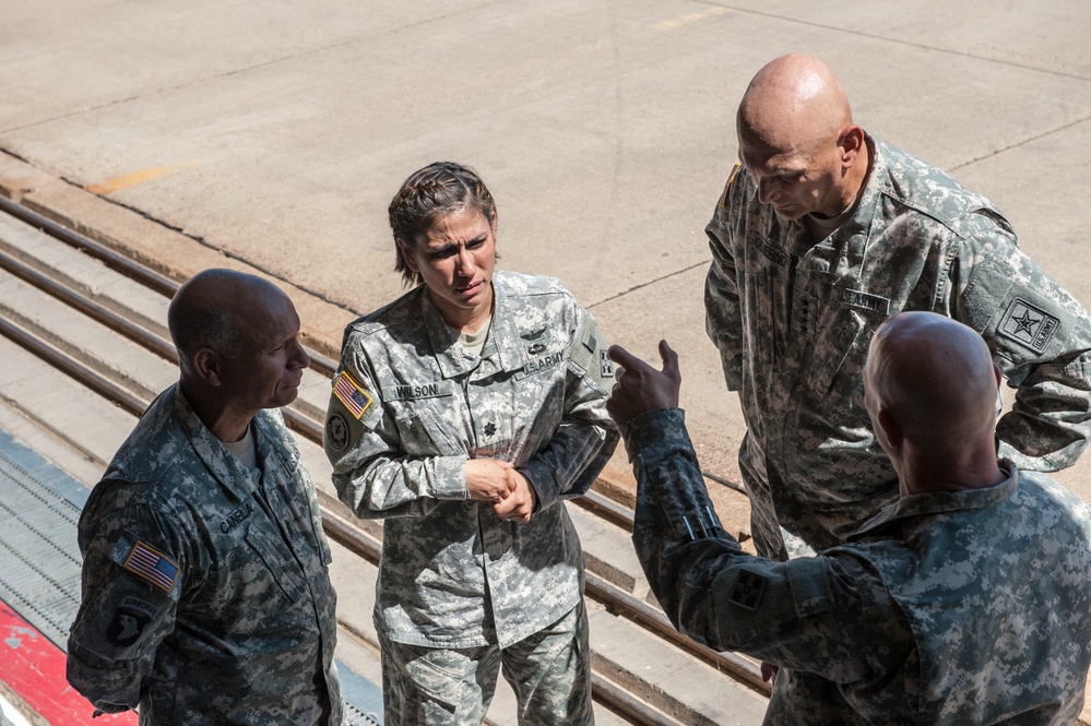 US Army Chief of Staff Gen. Ray Odierno visits Fort Carson, Colorado