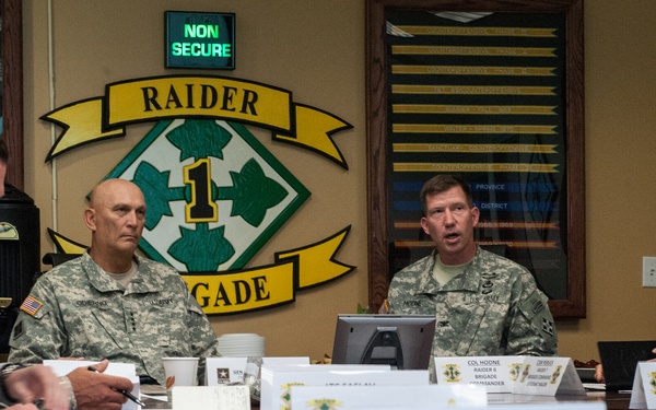 US Army Chief of Staff Gen. Ray Odierno visits Fort Carson, Colorado