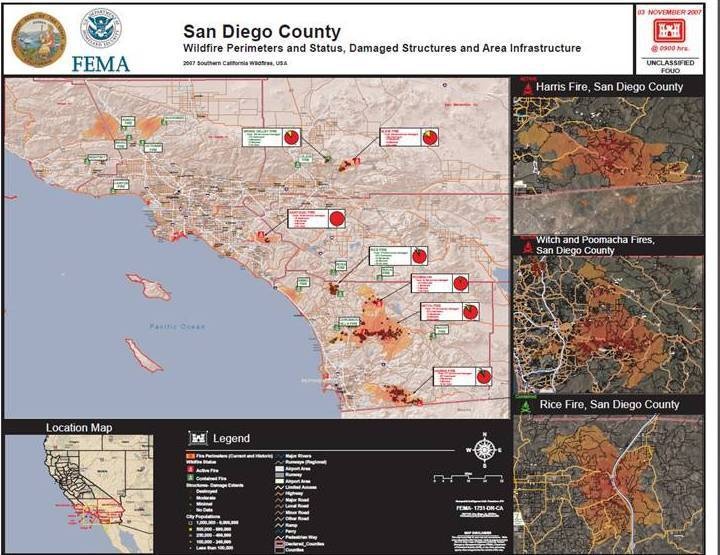 Wildfire Damage Maps