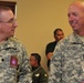 Master Sgt. Thompson from the Army Public Affairs Center visits with Lt. Col. Jazdyk