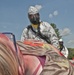 Soldier takes role-player to DECON line