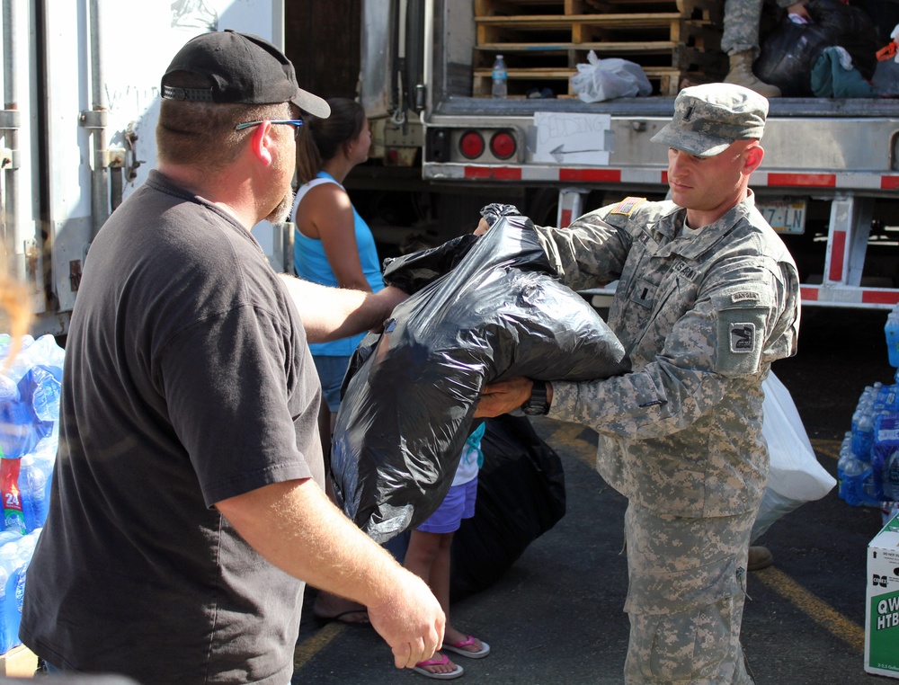 Soldiers help devastated community