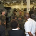 Distinguished visitors from Trinidad and Tobago visit USS America