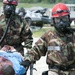 11th Engineer Battalion Soldiers train to evacuate survivors of a nuclear blast