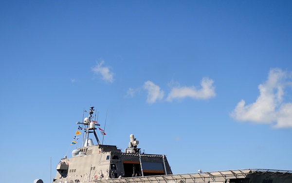 USS Independence returns from the at-sea phase of RIMPAC 2014