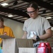 Soldiers assist with donation distribution center