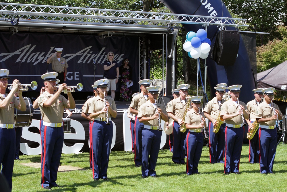 3rd MAW Band debuts Marine Week opening ceremony