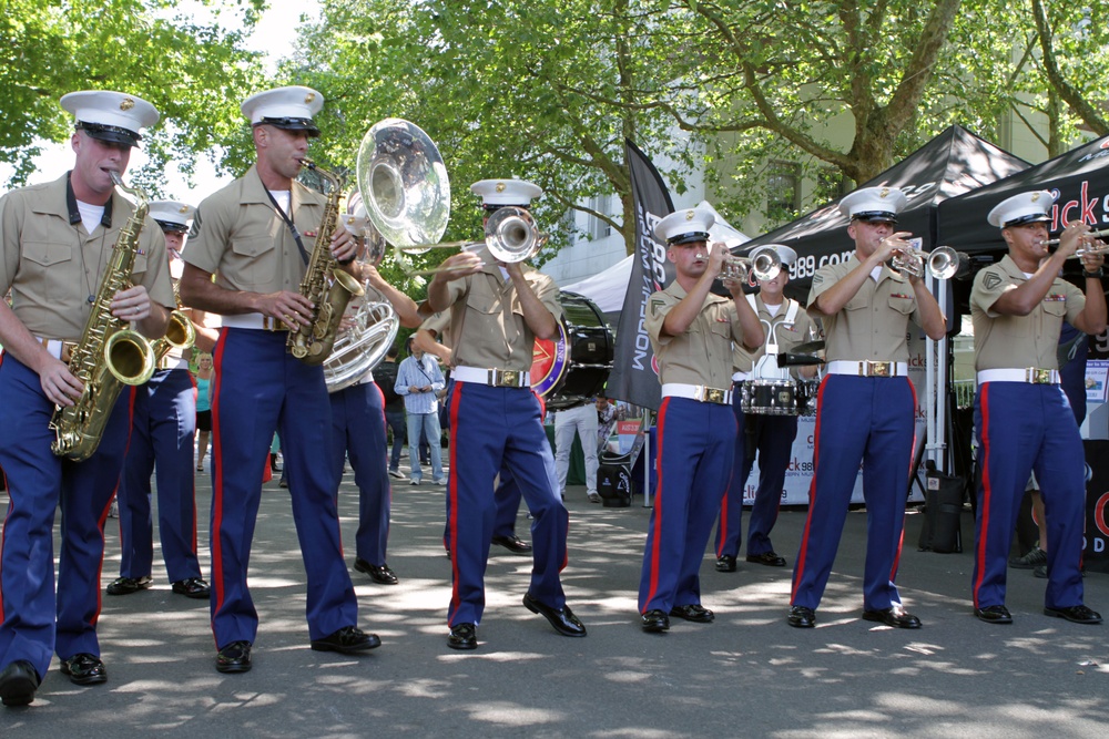 3rd MAW Band debuts Marine Week opening ceremony