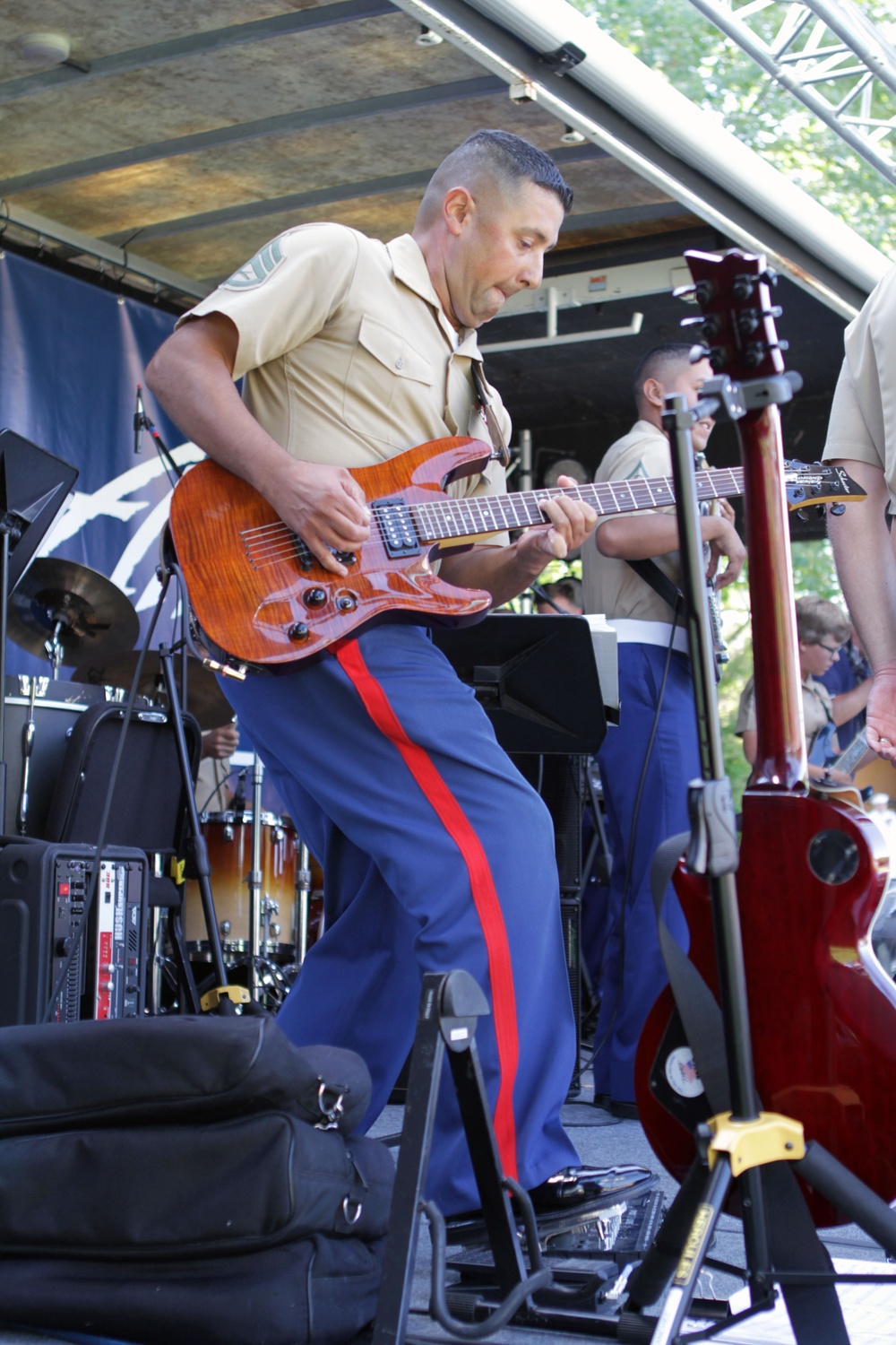 3rd MAW Band debuts Marine Week opening ceremony