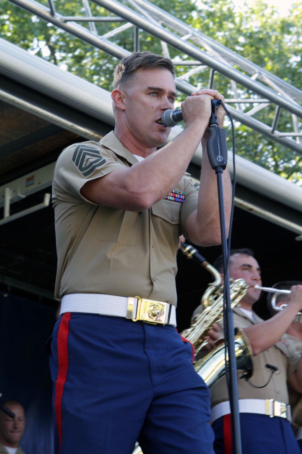 3rd MAW Band debuts Marine Week opening ceremony