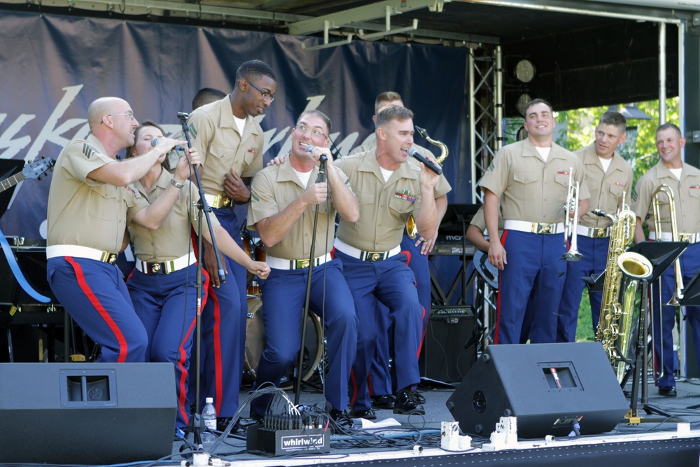 3rd MAW Band debuts Marine Week opening ceremony