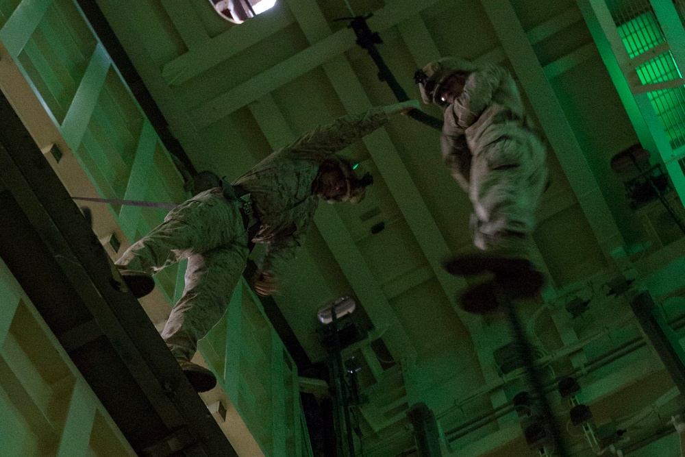 Mesa Verde Marines train for low-light fast rope missions